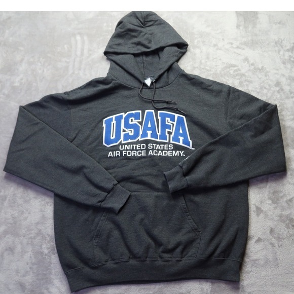 Champion USAFA Air Force Academy Hoodie Men's L Charcoal Grey Eco Authentic - Picture 2 of 8